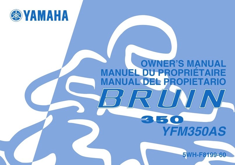 Yamaha BRUIN 350 YFM350AS User manual