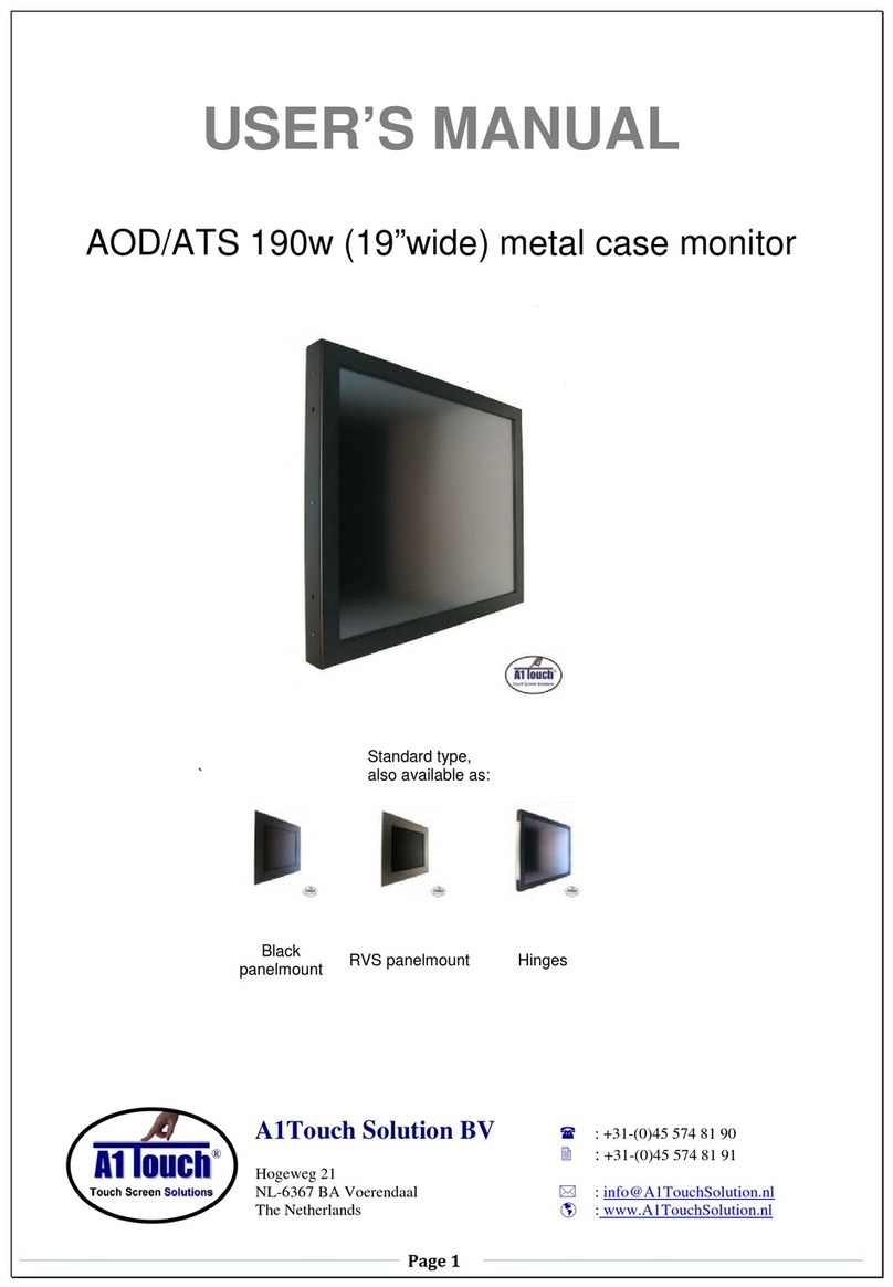 A1 Touch AOD/ATS 190w user manual