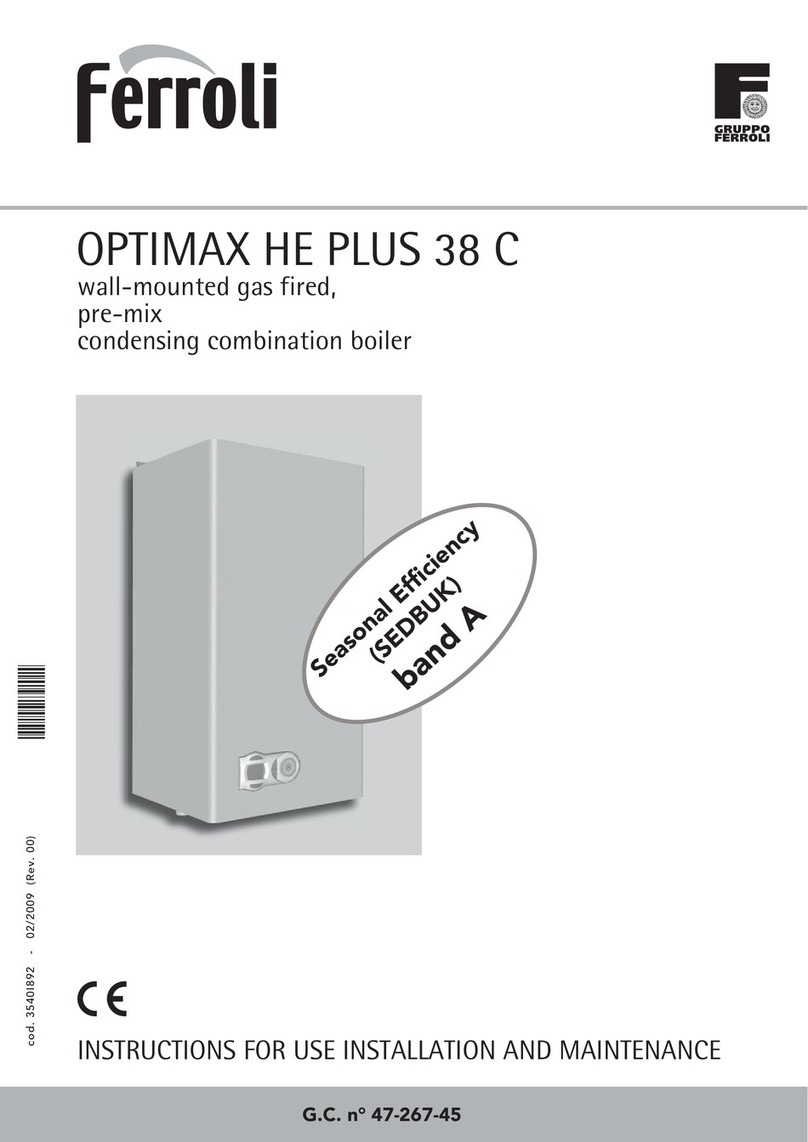 Ferroli Optimax HE Plus 38 C Troubleshooting guide