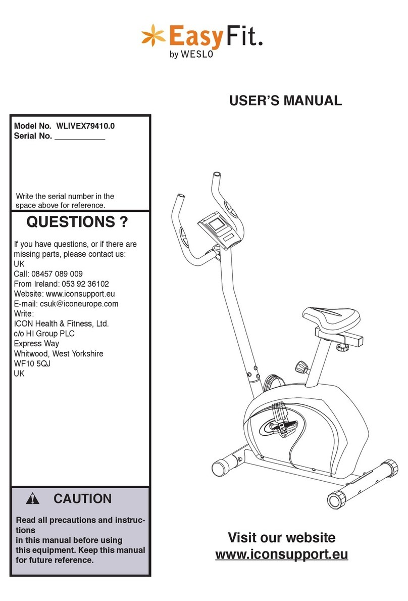 Weslo WLIVEX79410.0 user manual