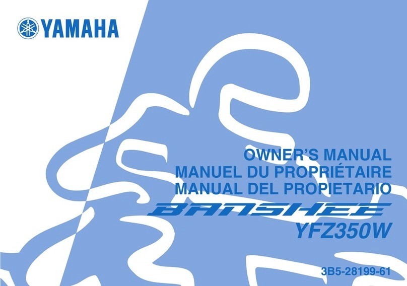 Yamaha BANSHEE YFZ350W User manual