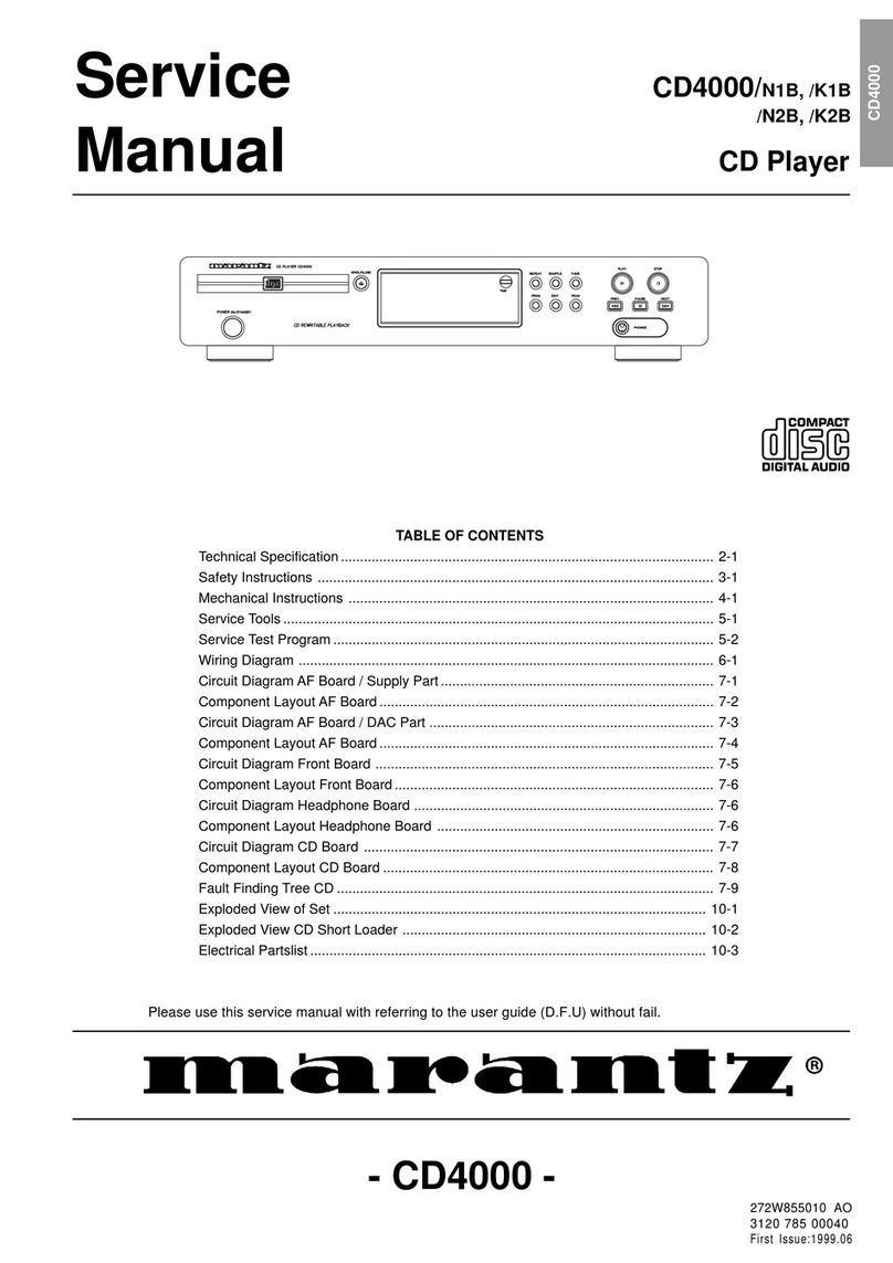 Marantz CD4000/N1B User manual