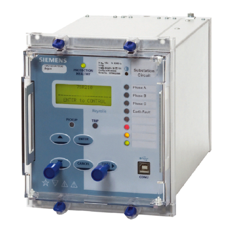 Siemens Argus 7SR21 manual