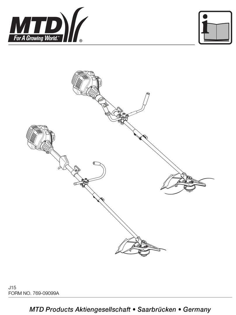 MTD J15 operating instructions