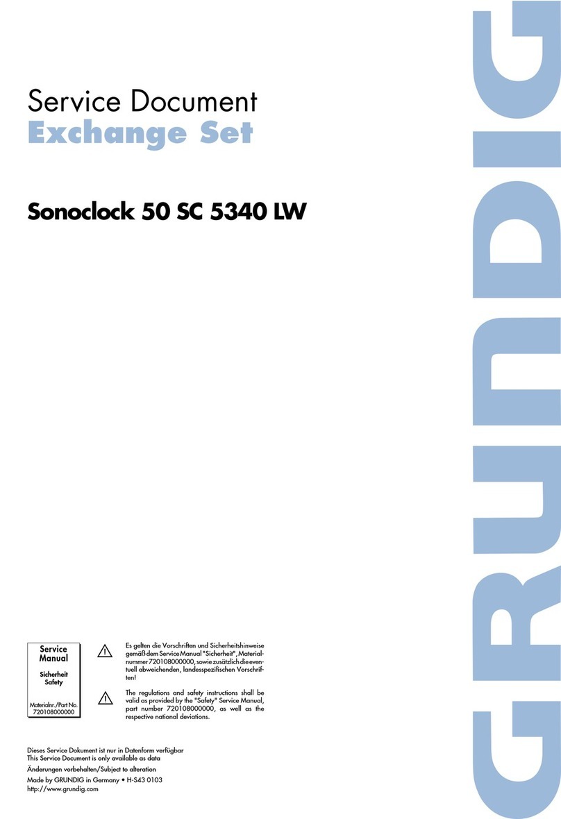 Grundig Sonoclock SC 5340 LW Technical manual