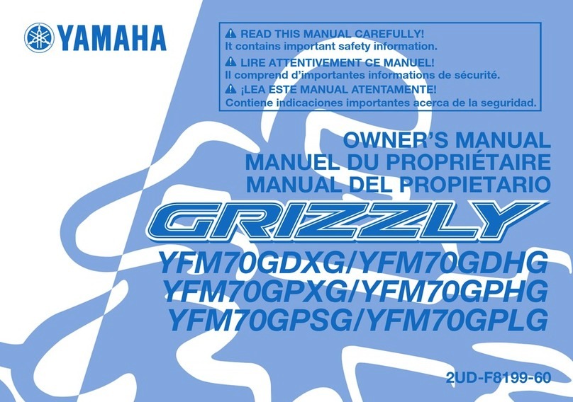 Yamaha GRIZZLY YFM70GDXG User manual