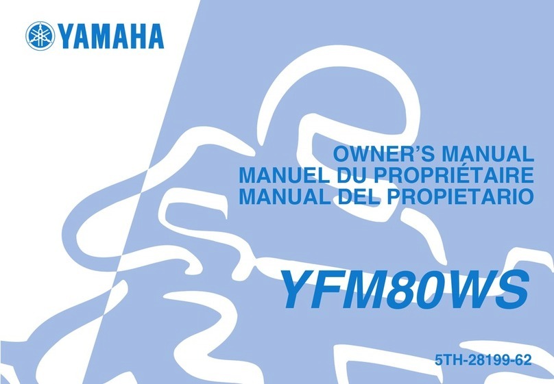Yamaha RAPTOR YFM80WS User manual