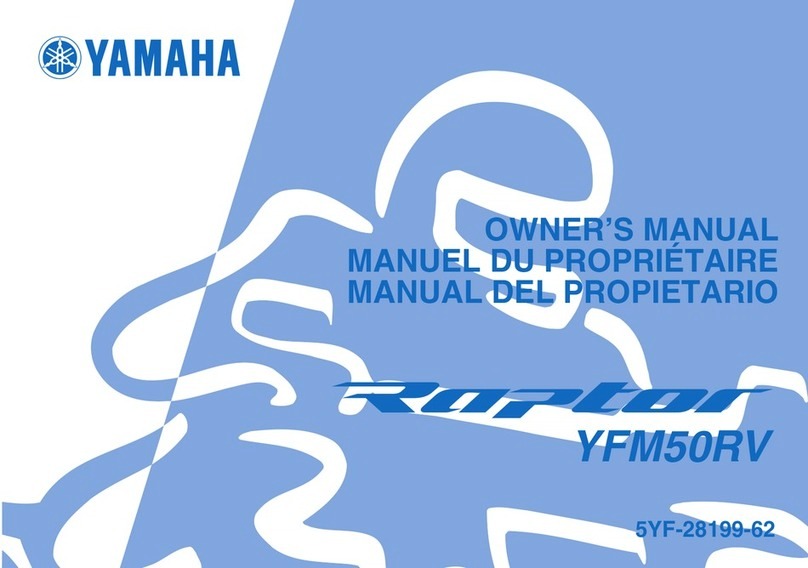 Yamaha RAPTOR YFM50RV User manual