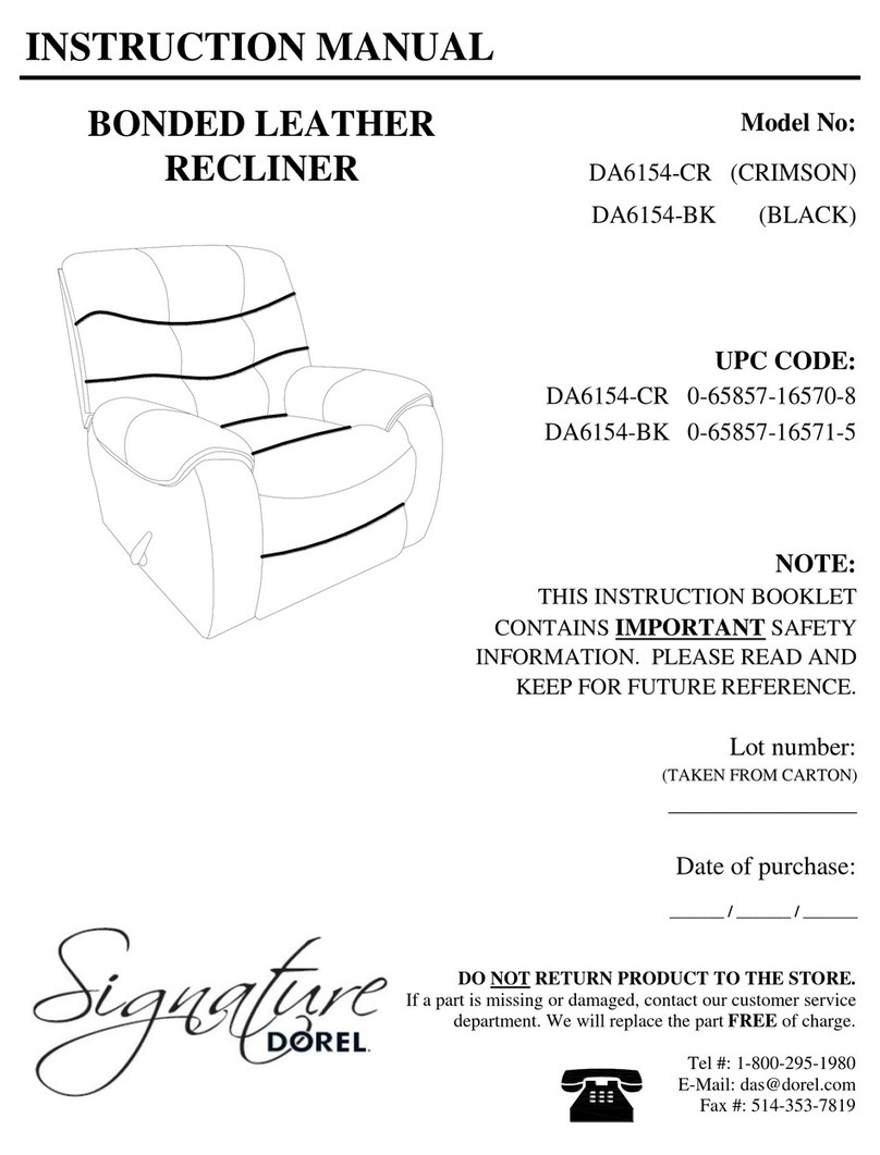 Dorel DA6154-CR instruction manual