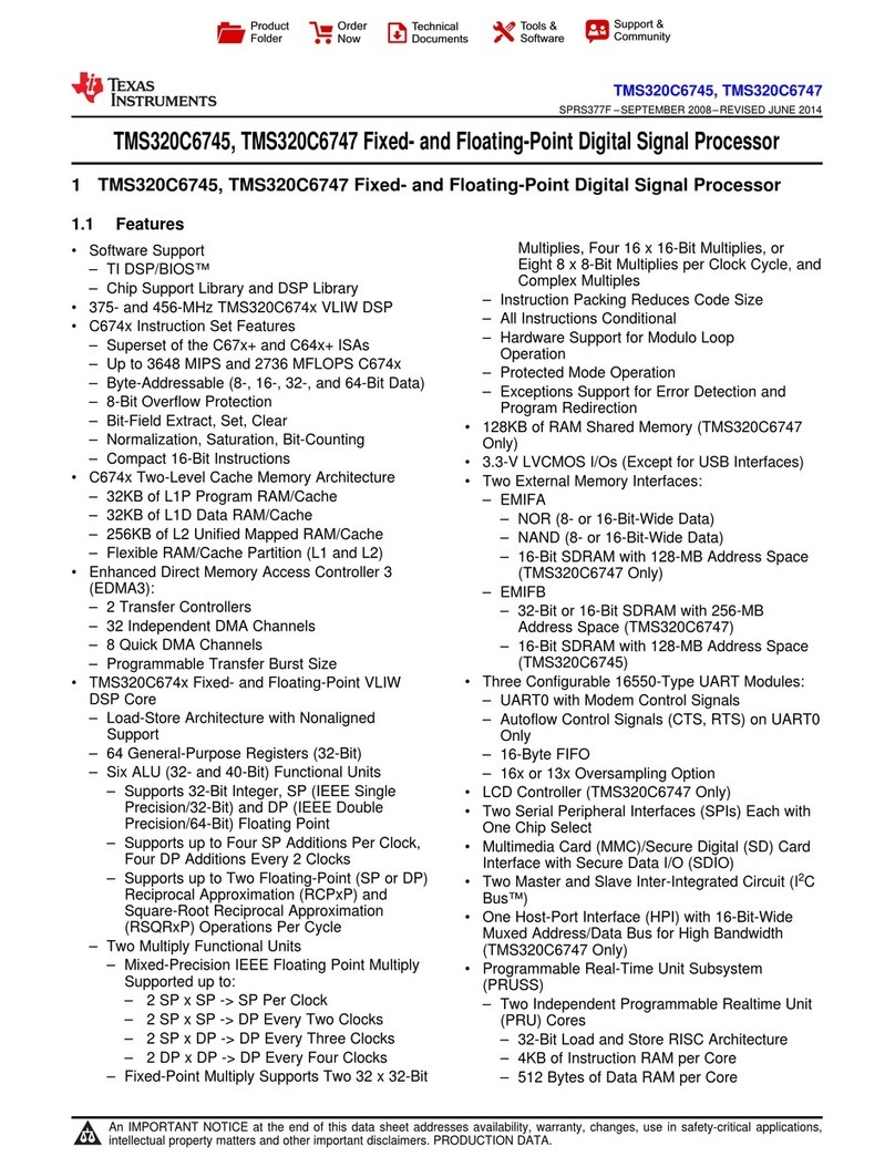 Texas Instruments TMS320C6745 DSP manual