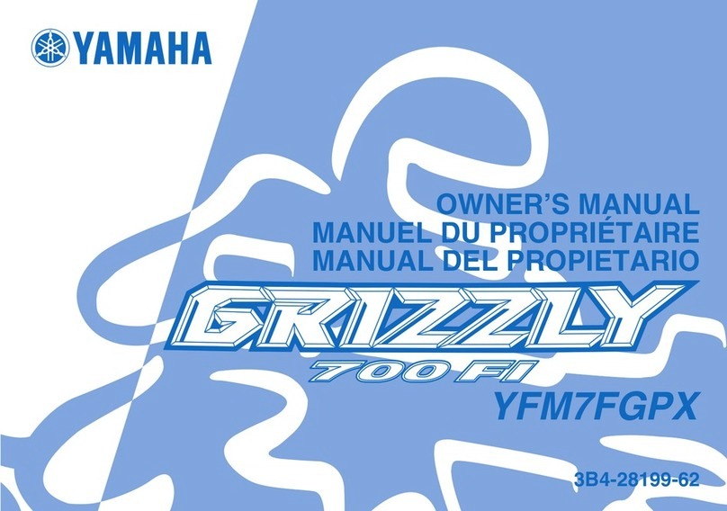 Yamaha GRIZZLY 700 FI YFM7FGPX User manual