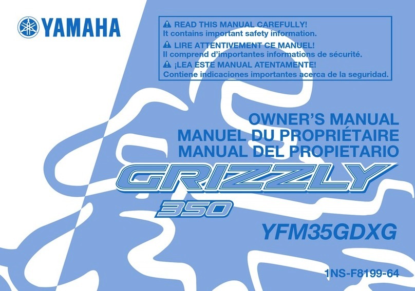Yamaha GRIZZLY 350 YFM35GDXG User manual