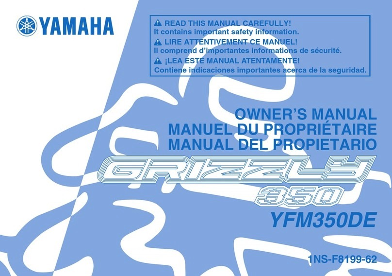 Yamaha GRIZZLY 350 YFM350DE User manual