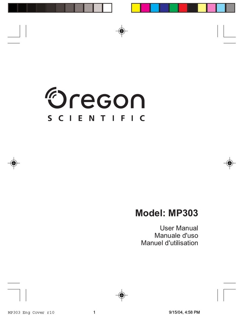 Oregon Scientific MP303 User manual