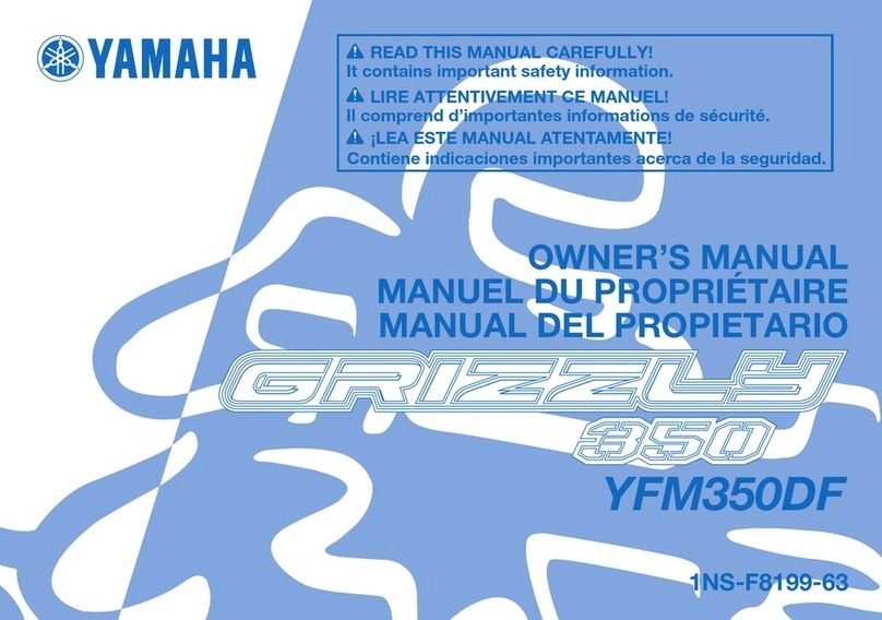 Yamaha GRIZZLY 350 YFM350DF User manual