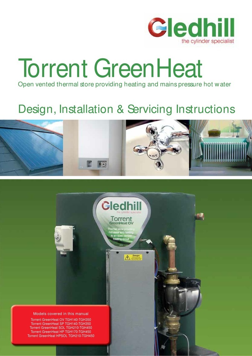 gledhill Torrent GreenHeat TGH140-OV User guide