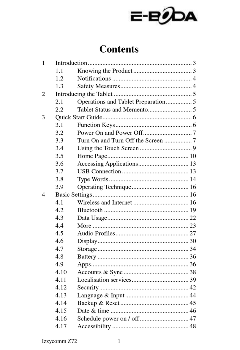 E-Boda Izzycomm Z72 User manual