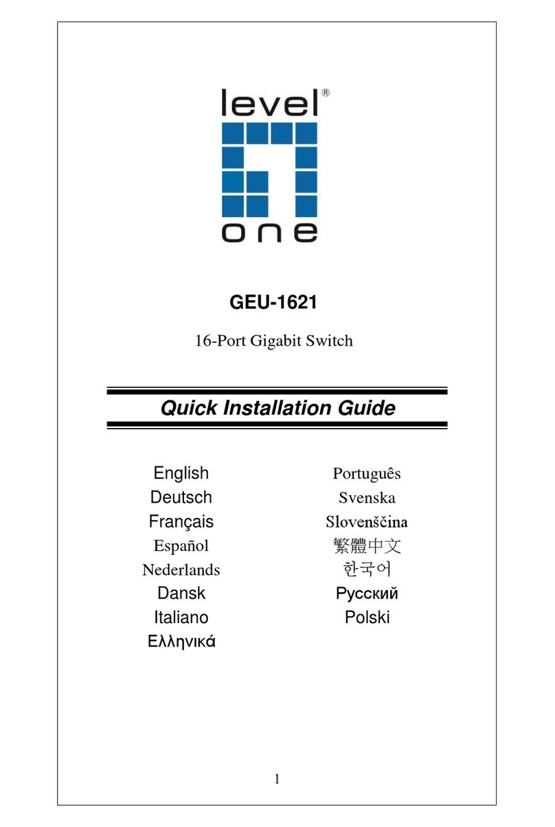 LevelOne GEU-1621 User manual LevelOne GEU-1621 User manual