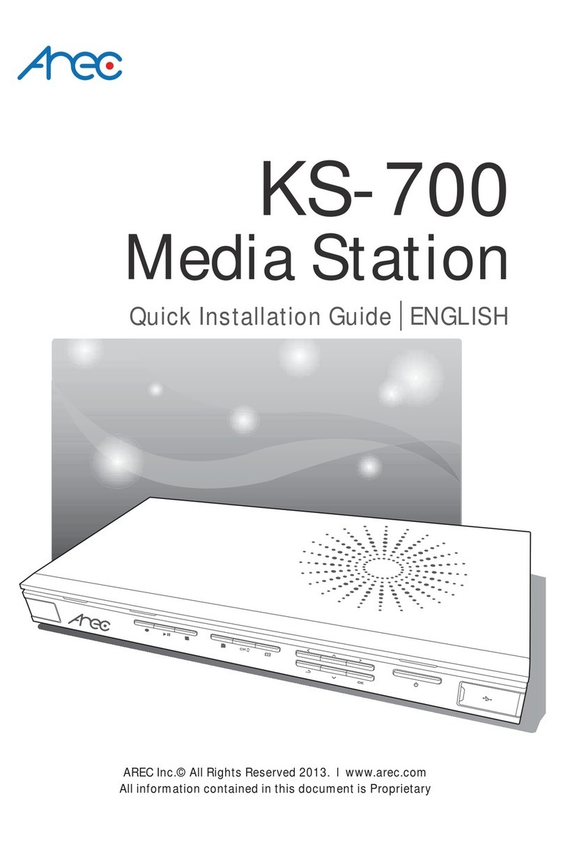 Arec KS-700 Quick installation guide