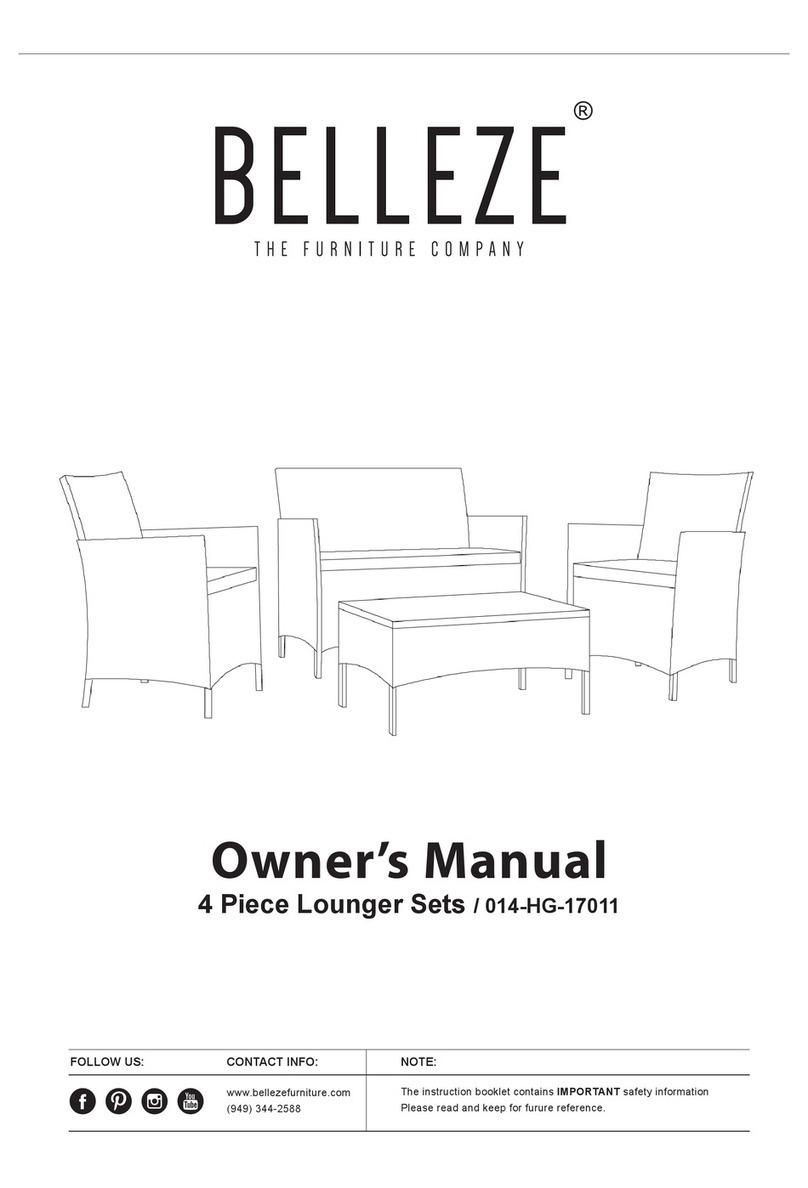 Belleze 014-HG-17011 owner's manual