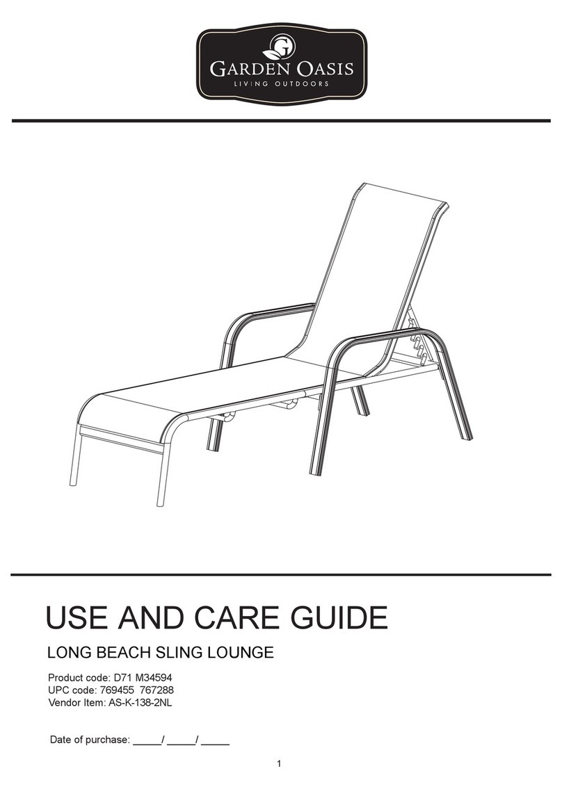 Garden Oasis AS-K-138-2NL Use and care guide