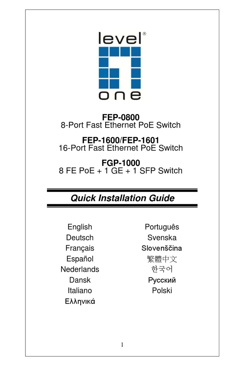 LevelOne FEP-0800 User manual
