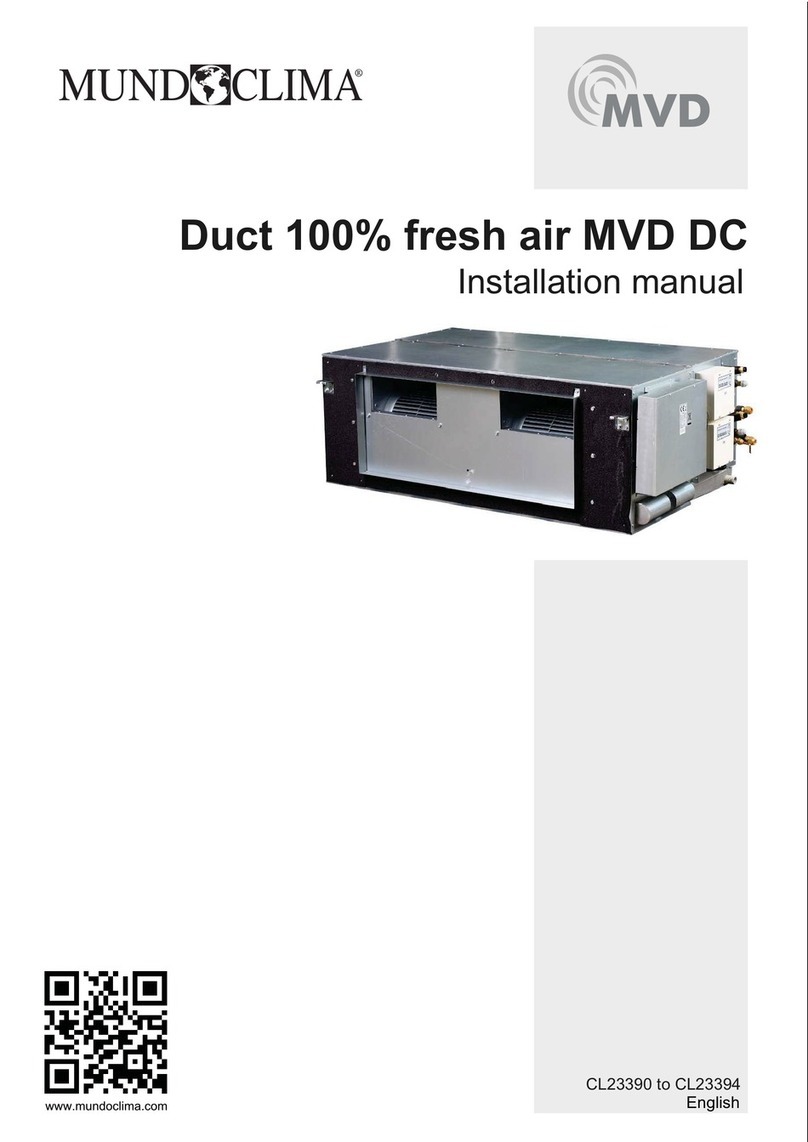 mundoclima CL23390 Installaton manual mundoclima CL23390 Installaton manual