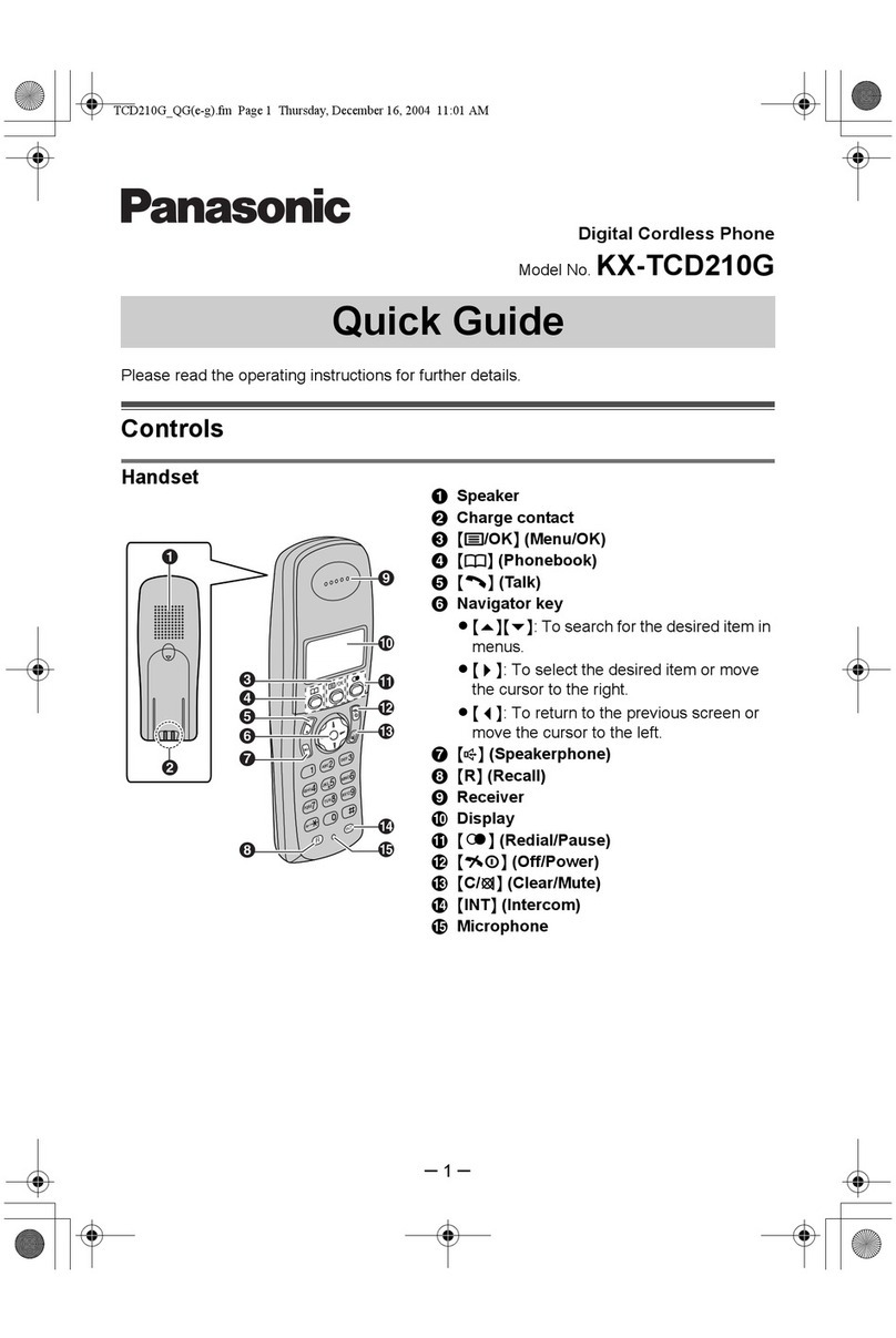 Panasonic KX-TCD210G User manual