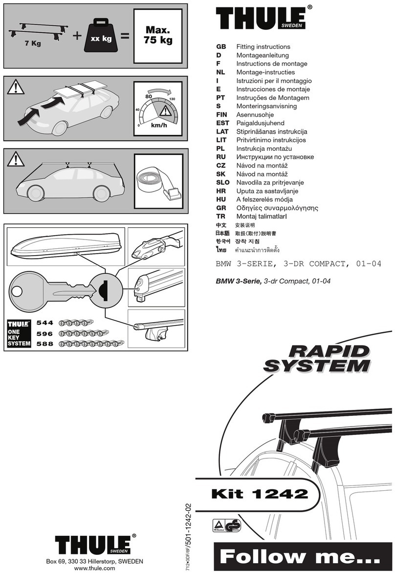 Thule RAPID SYSTEM 1242 Fitting instructions