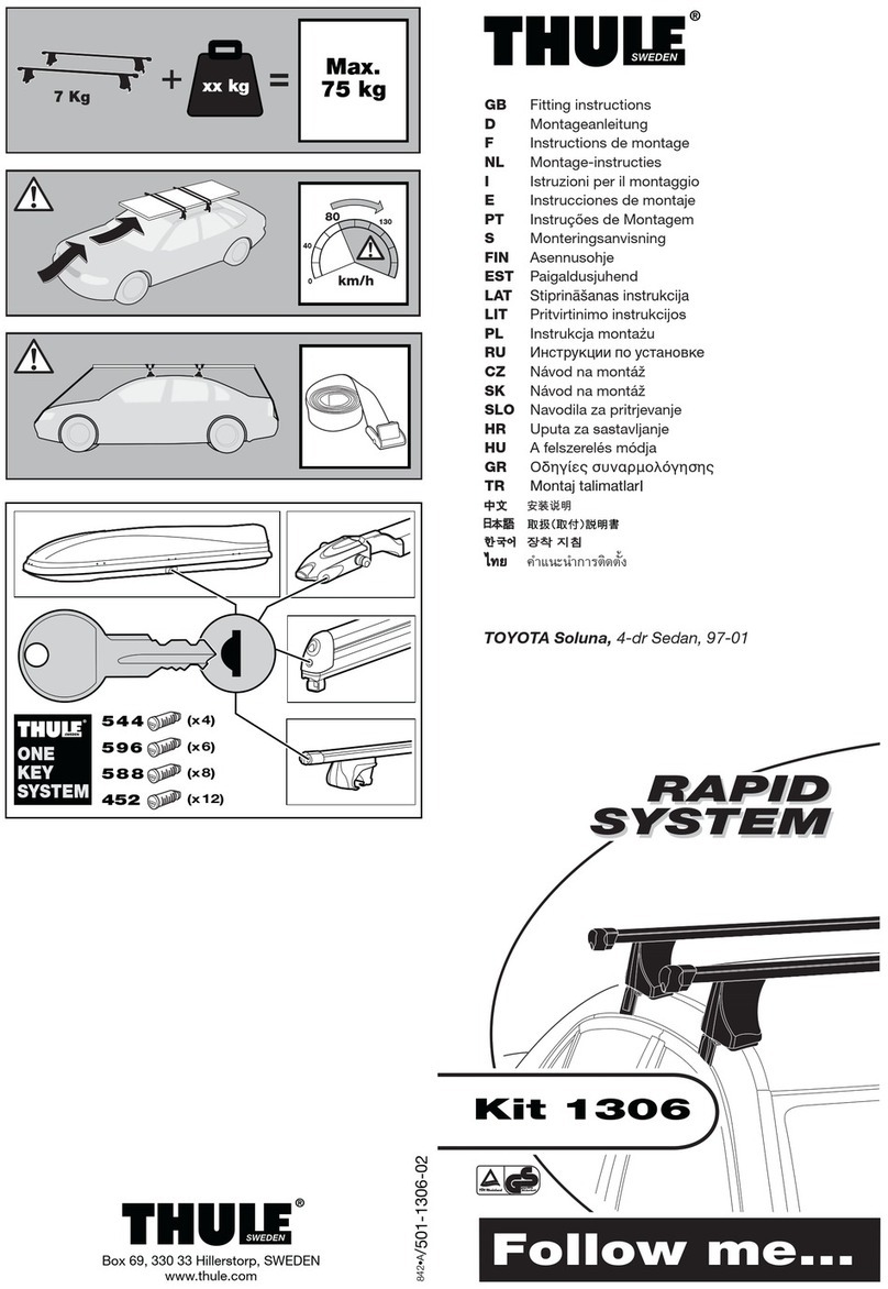 Thule 1306 RAPID SYSTEM User manual