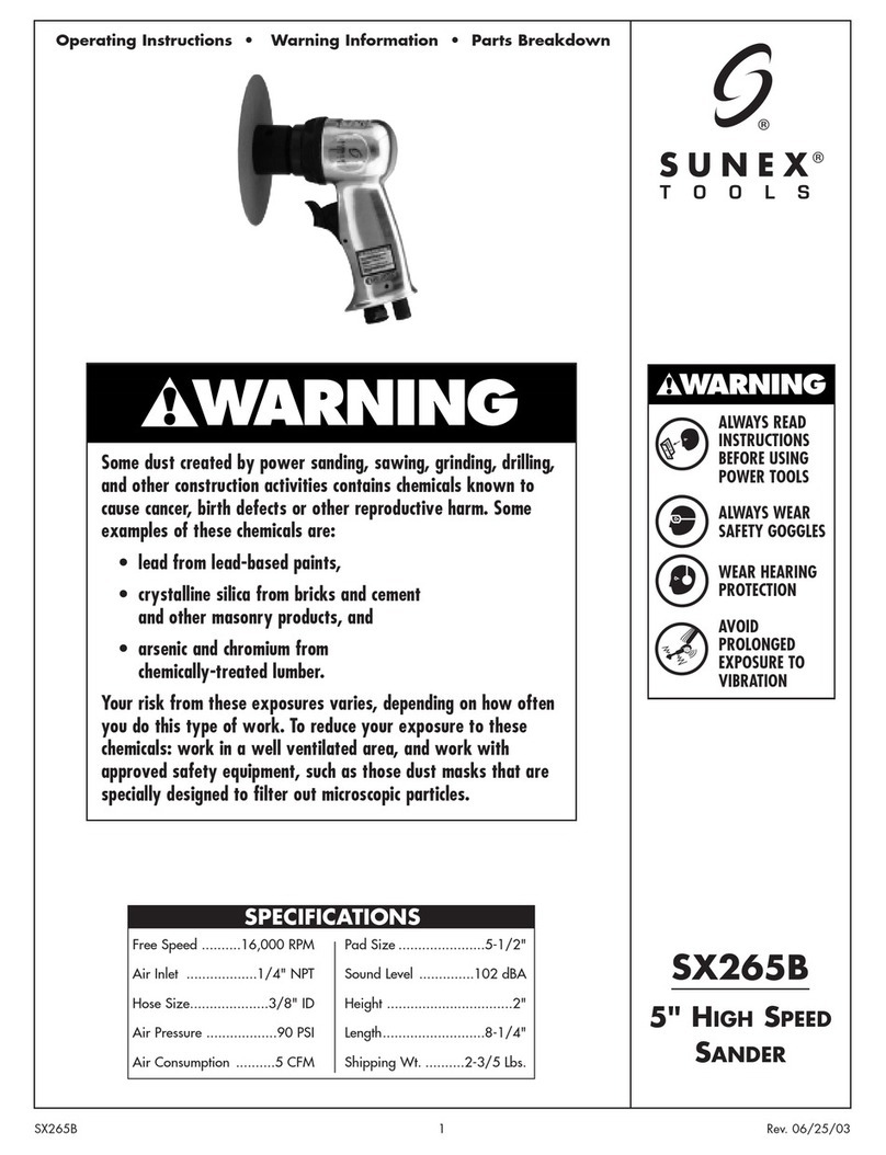 Sunex Tools SX265B operating instructions