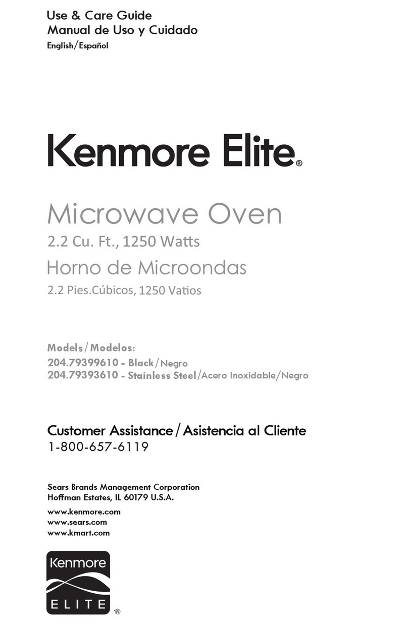 Kenmore 204.79399610 Use & care guide