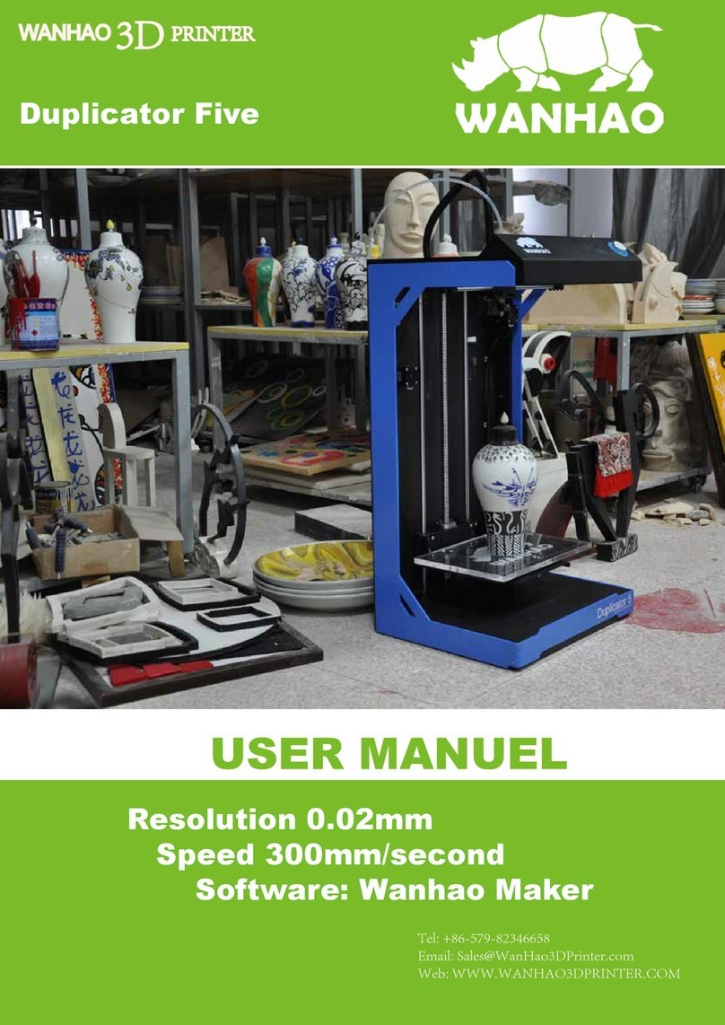 WANHAO Duplicator Five user manual