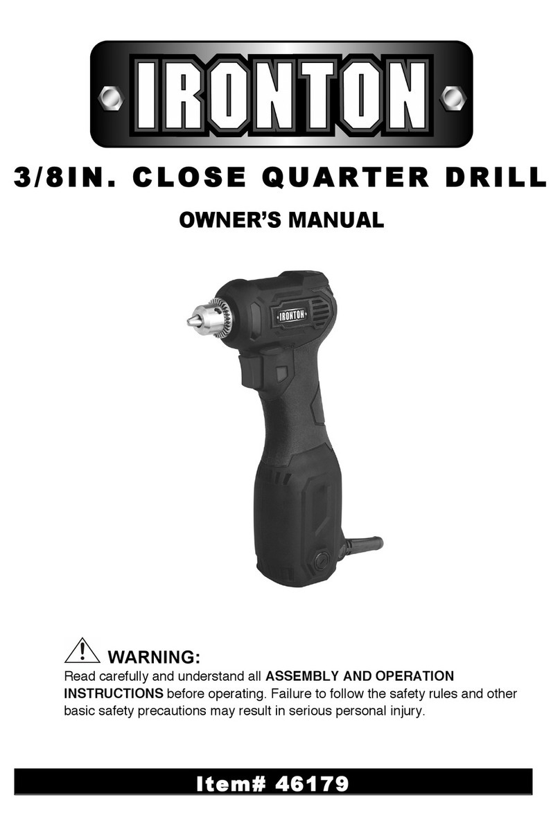 Ironton 46179 owner's manual