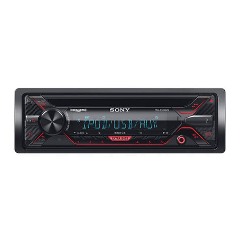 Sony CDX-G3205UV operating instructions