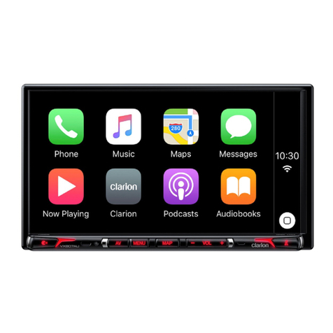 Clarion VX807 User manual