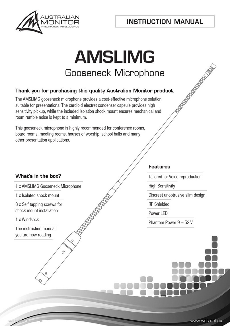AUSTRALIAN MONITOR AMSLIMG User manual