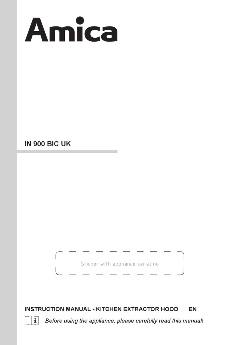 Amica IN 900 BIC UK User manual