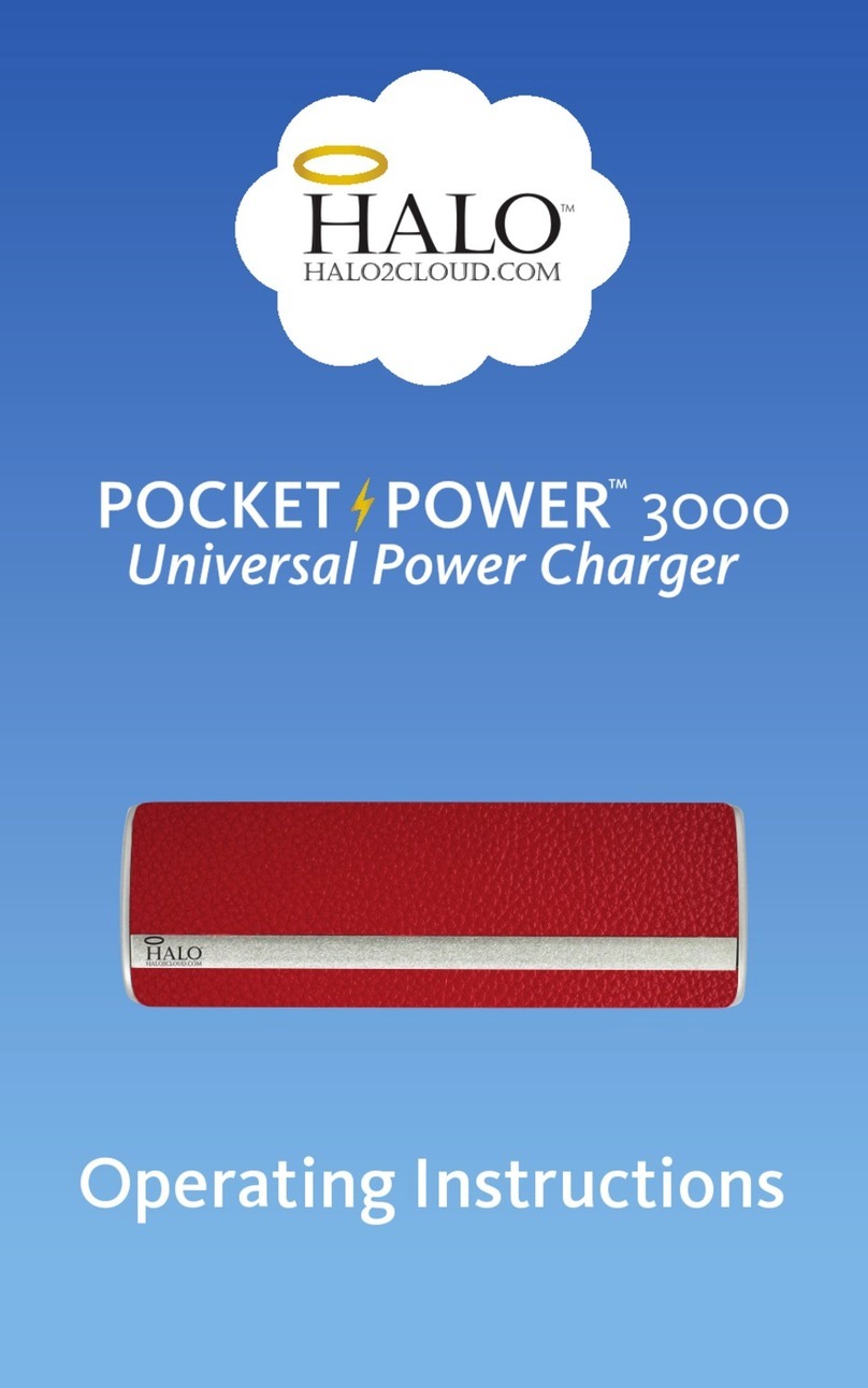 Halo2Cloud Pocket Power 3000 operating instructions