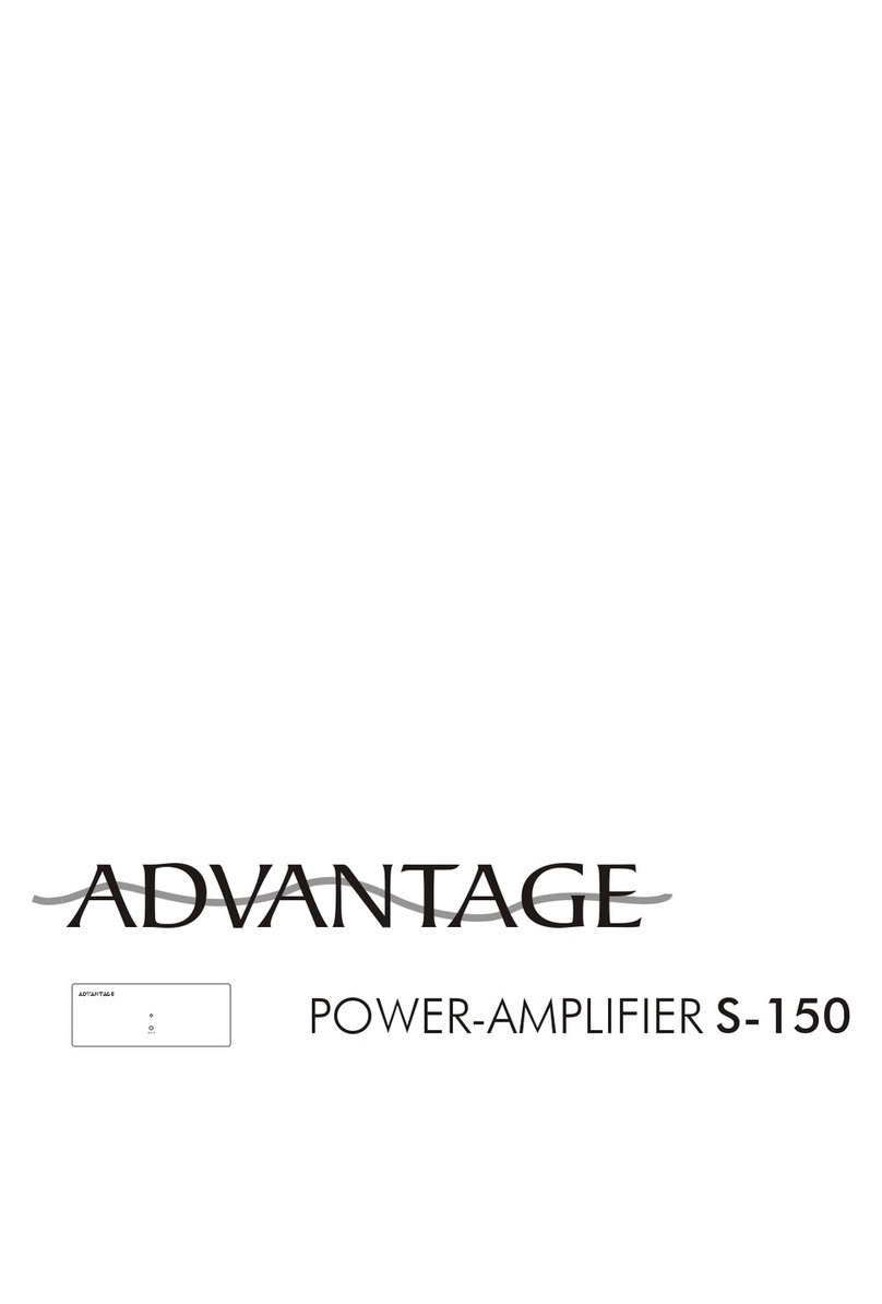 Advantage S-150 User manual