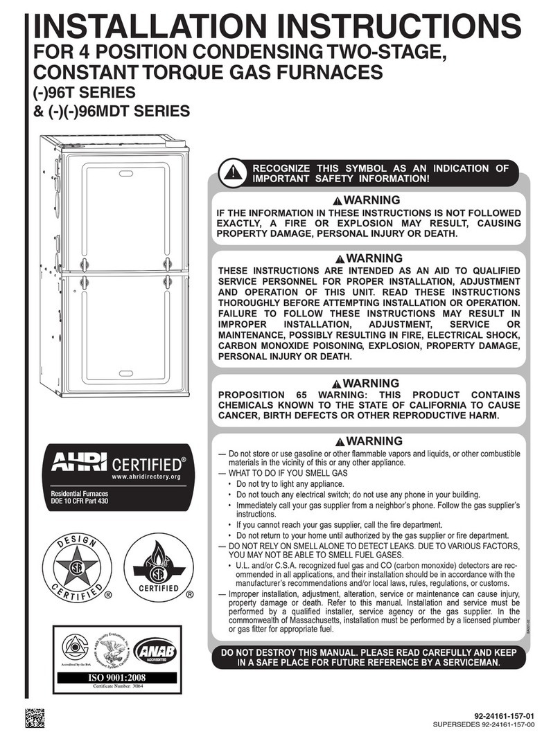CSA 96T SERIES installation instructions