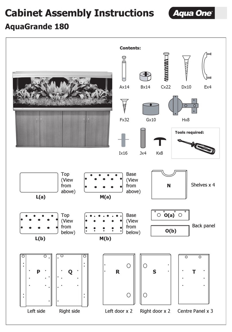 Aqua One AquaGrande 180 Assembly instructions