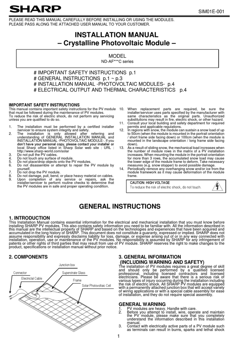 Sharp ND-AF C Series User manual