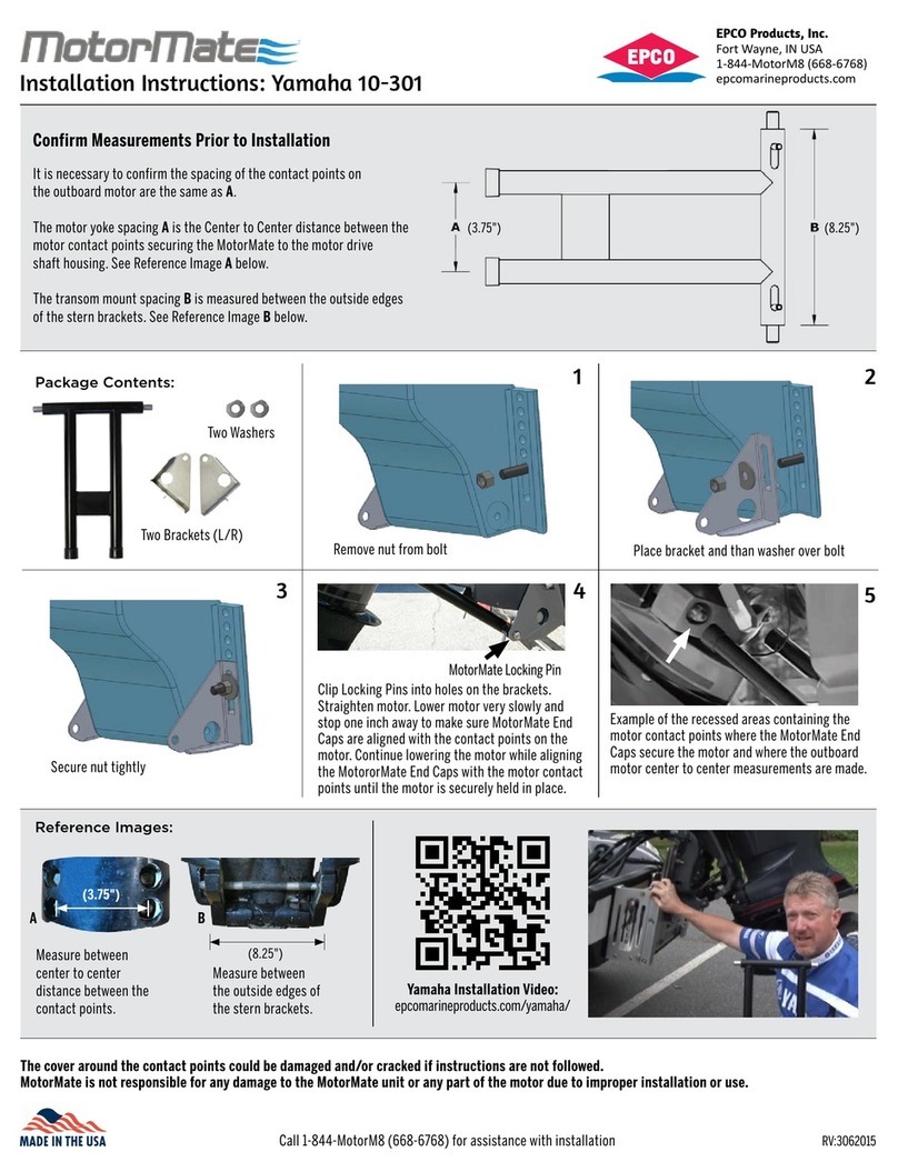 Motormate Yamaha 10-301 installation instructions