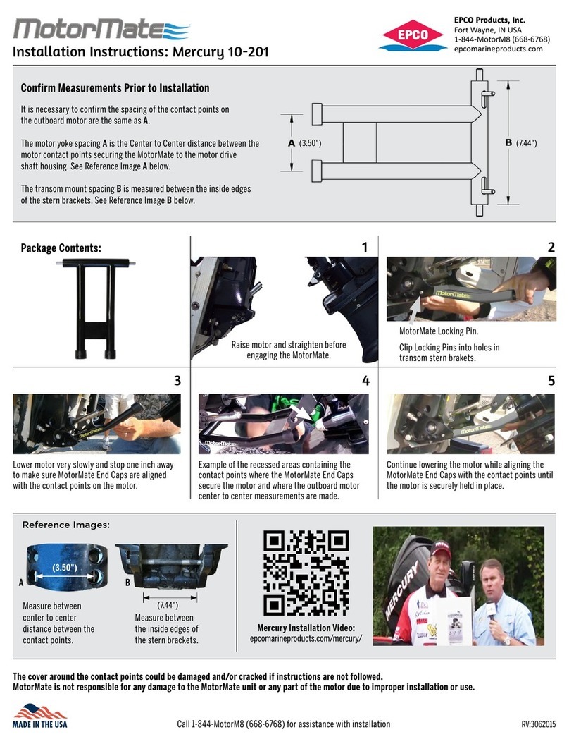 Motormate Mercury 10-201 installation instructions
