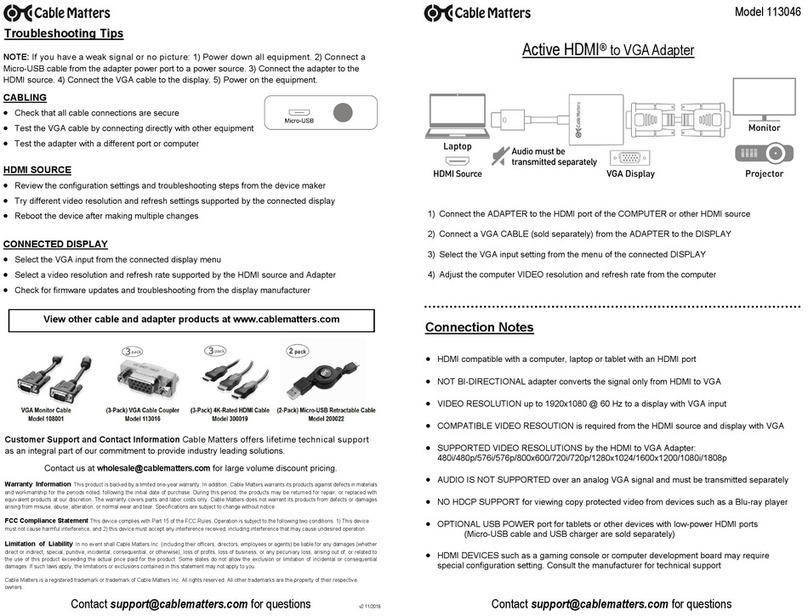 cable matters 113046 manual cable matters 113046 manual