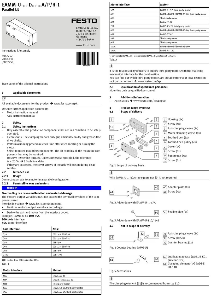 Festo EAMM-U-110-D80-100A Assembly instructions