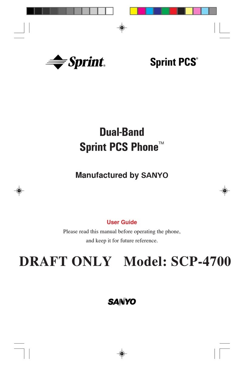 Sanyo Sprint PCS Phone SCP-4700 User manual Sanyo Sprint PCS Phone SCP-4700 User manual
