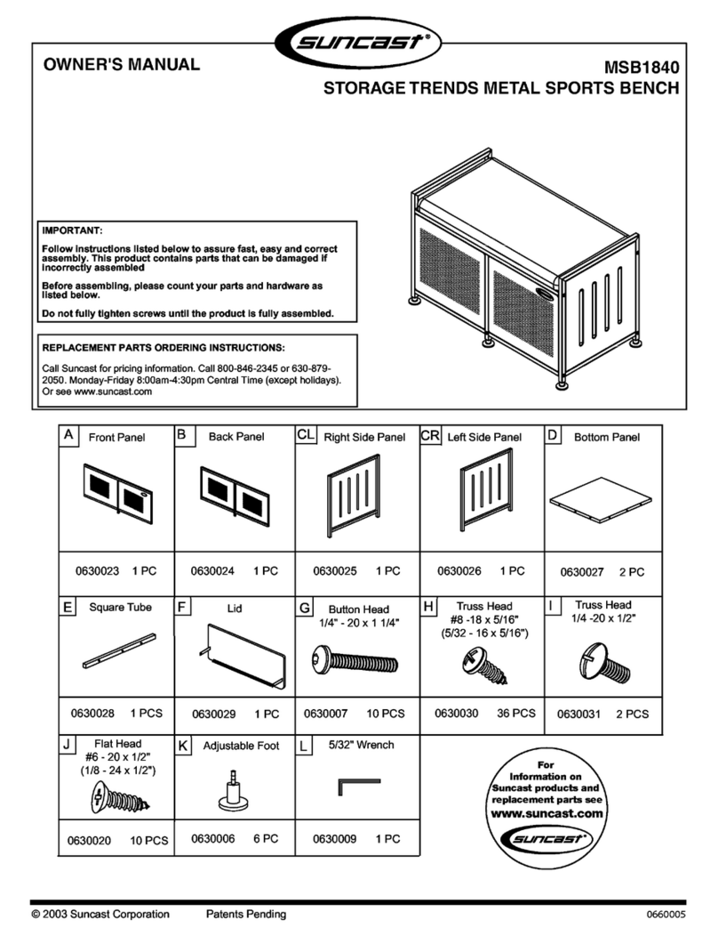 Suncast MSB1 840 owner's manual