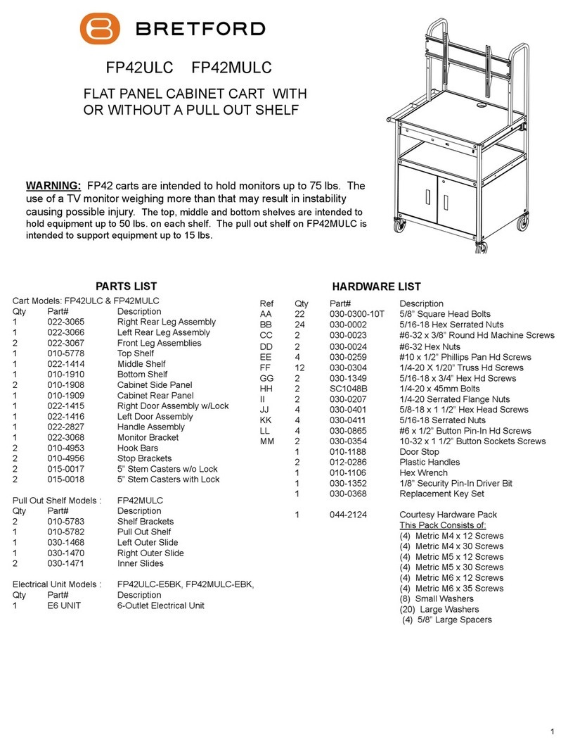 Bretford FP42ULC User manual